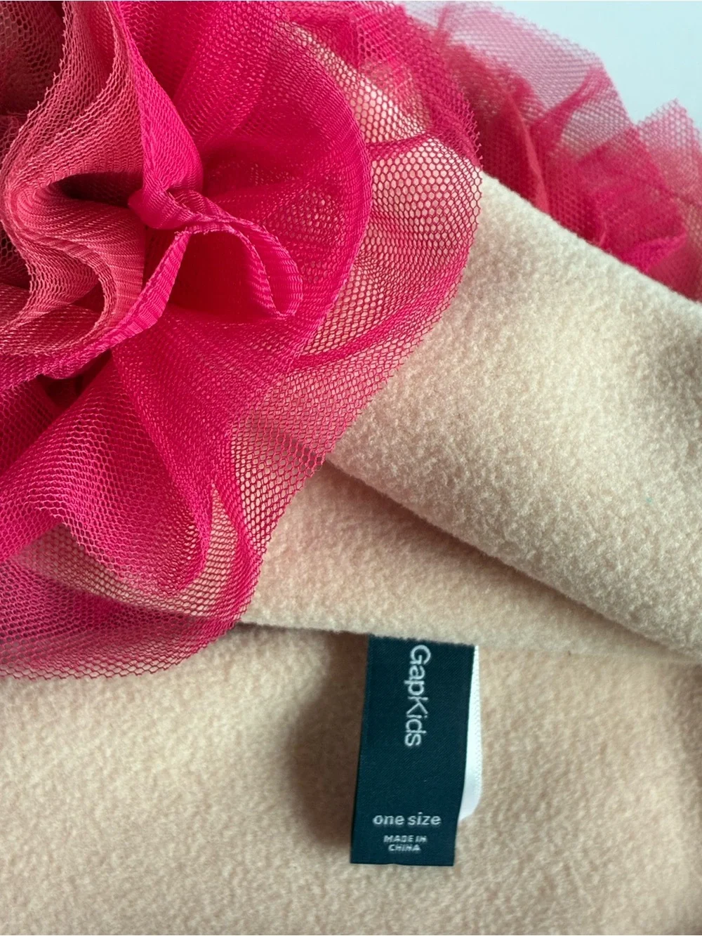 Gap Kids Girls Holiday 2011 Pink Roses Fleece Scarf Mittens Set Large 10 NEW NOS